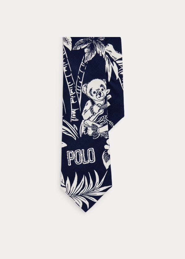 Polo Ralph Lauren Tropical Bear Narrow Slips Herre Danmark (WCAHK6083)